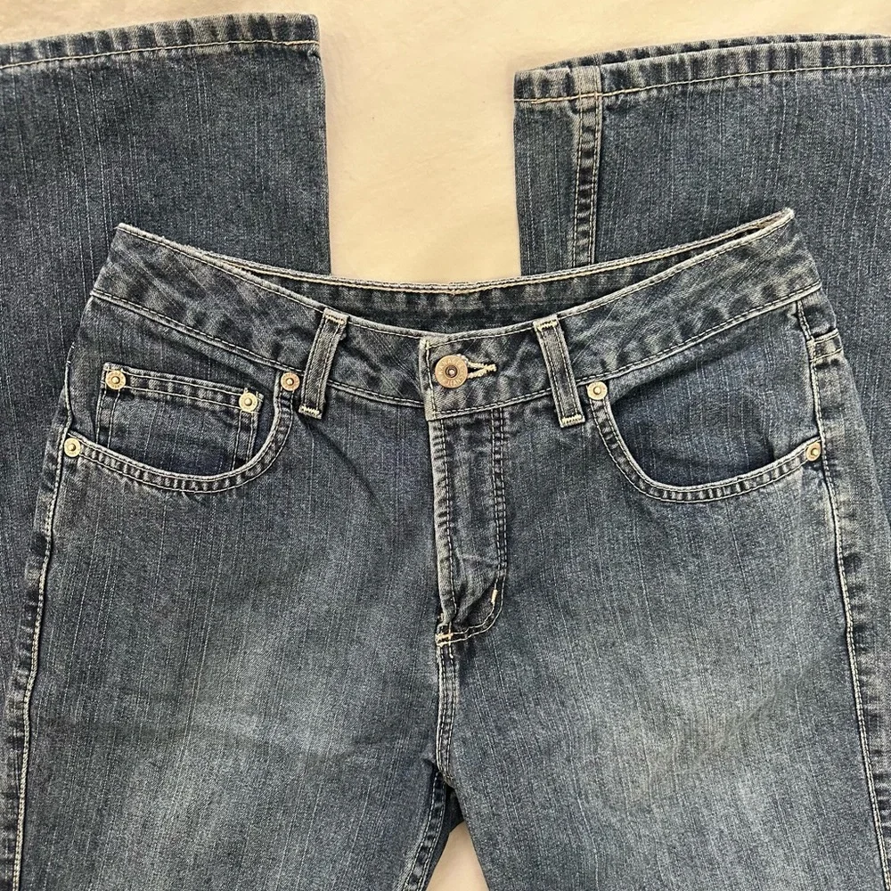 Anage Women's Straight Leg Blue Jeans - Picture 3 of 4